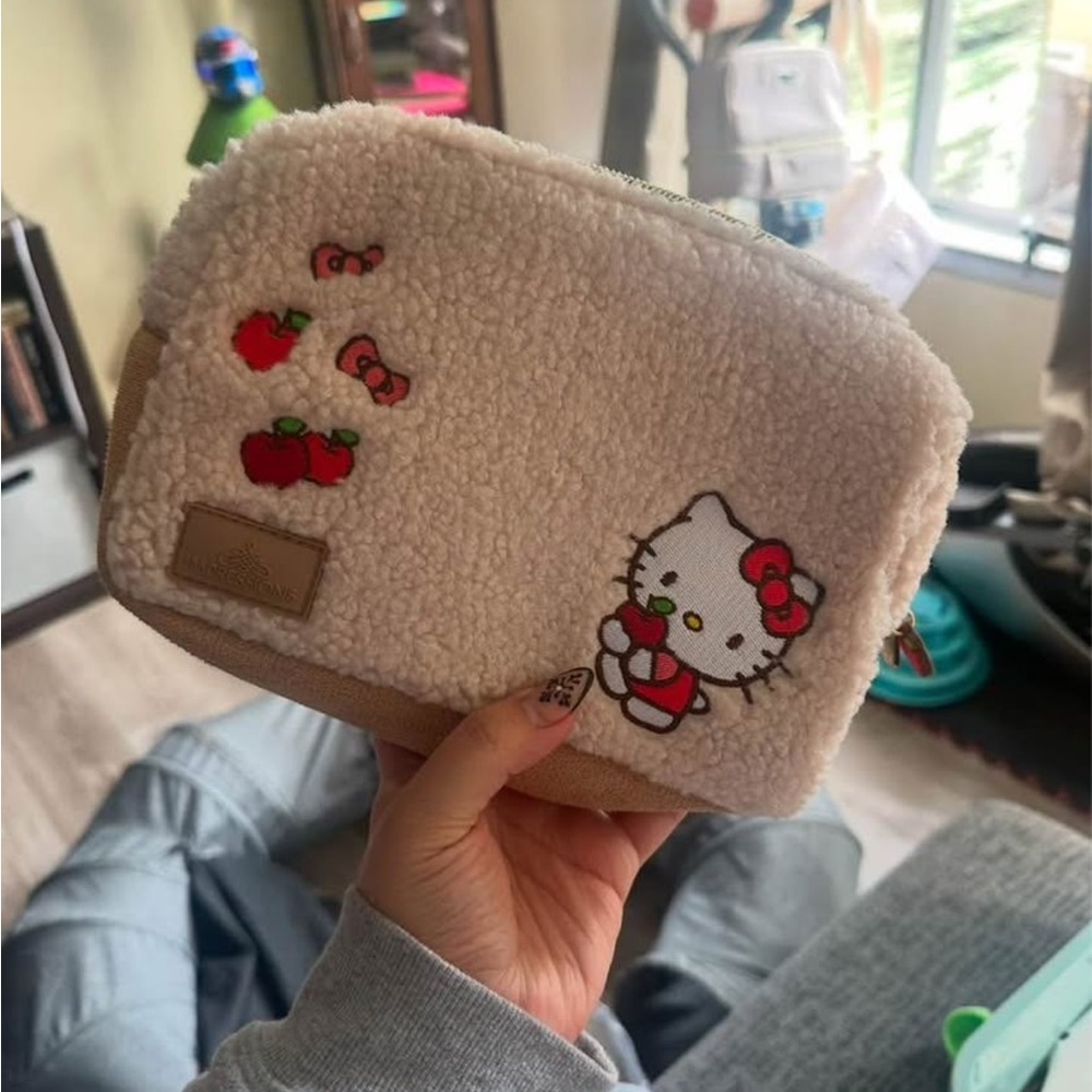 Hello Kitty Fleece Pouch with Apple Design